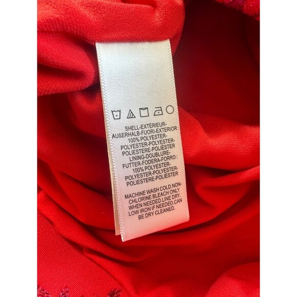 Dress the Population XS Red Rouge Joyce Embroidered Dress - Picture 3 of 9